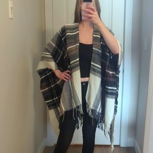 Plaid pattern Shawl